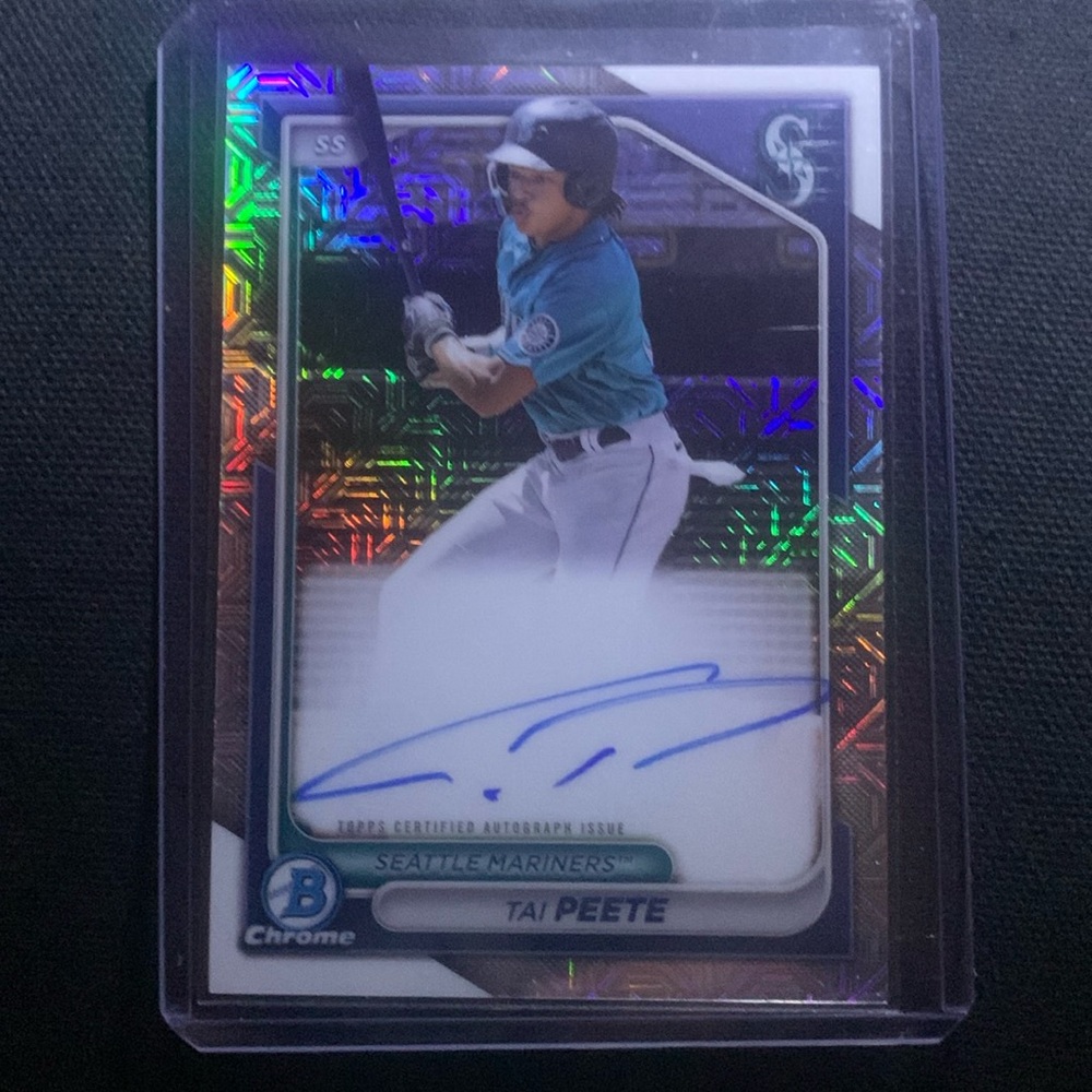 2024 Bowman Chrome Refractor Auto BMA-TP
Tai Pete